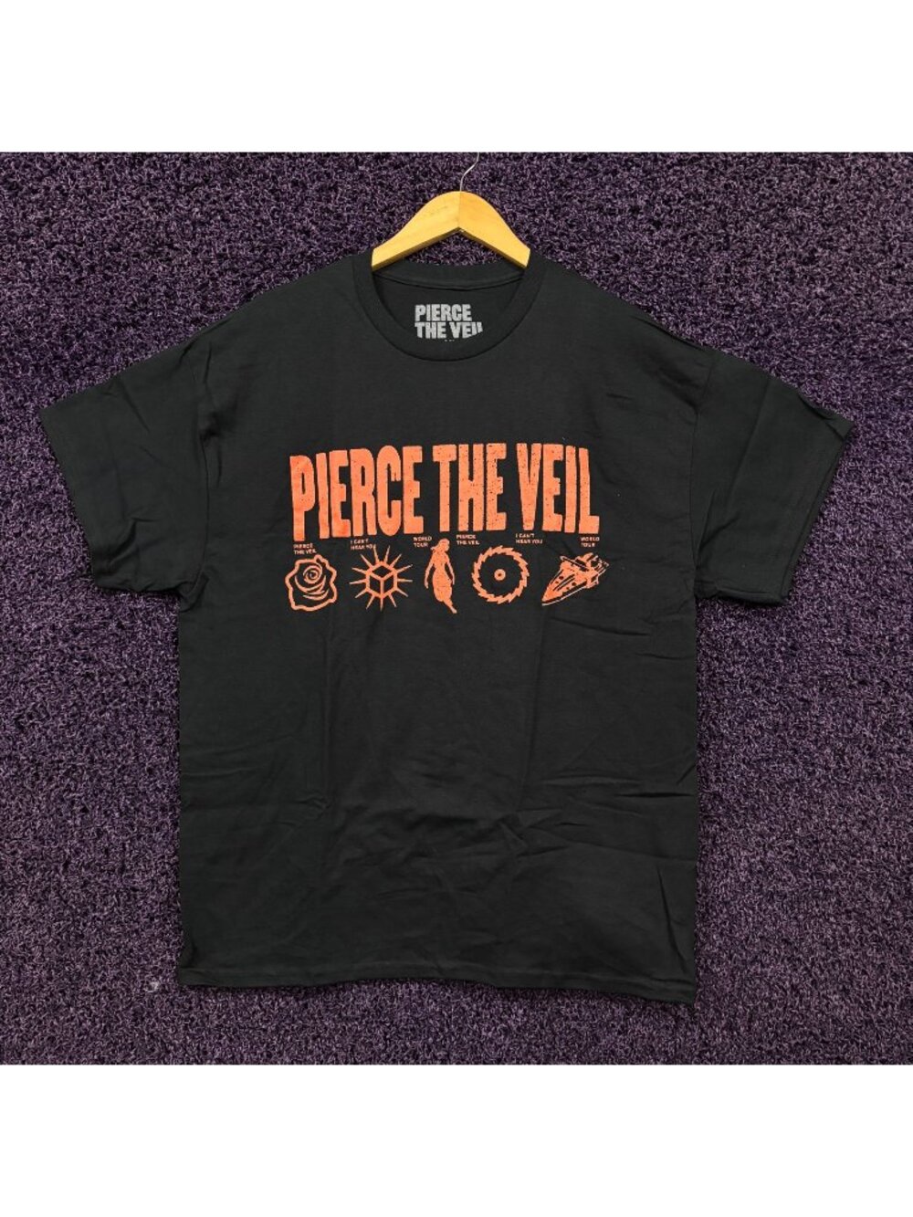 Pierce the Veil I Cant Hear You Tour Art Pop Punk T-Shirt XL